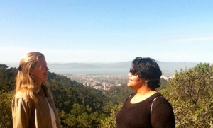 Mina and Me, on a walk in the Berkeley Hills